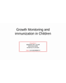 Growth Monitoring & Immunisation cover