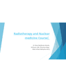 Radiotherapy and Nuclear Medicine Curriculum cover