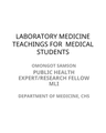 LABORATORY TEACHINGS 2 cover