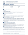 ISOLATION CARE CHECKLIST cover
