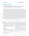Clinical Management Of Myocardial Infarction cover