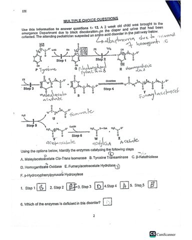 Biochem II past papers David Lufafa cover