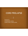 CORD PROLAPSE cover