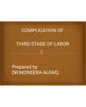 COMPLICATION OF THIRD STAGE OF LABOR cover