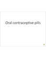 ORAL CONTRACEPTIVE PILLS cover