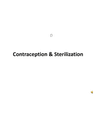 CONTRACEPTION & STERILIZATION cover