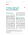 ANTIPLATELET MANAGEMENT AFTER PCI WITH DRUG-COATED BALLOON FOCUSING ON THE FINGER AND NOT THE STARS cover