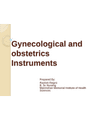 GYNECOLOGICAL AND OBSTETRICS INSTRUMENTS cover