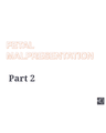 FETAL MALPRESENTATION cover