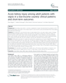 ACUTE KIDNEY INJURY AMONG ADULT PATIENTS WITH SEPSIS IN A LOW-INCOME COUNTRY: CLINICAL PATTERNS AND SHORT-TERM OUTCOMES cover