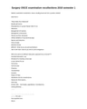 SURGERY OSCE EXAMINATION RECOLLECTIONS 2018 SEMESTER 1 cover