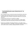 T.B EPIDEMIOLOGY AND PRINCIPLES OF T.B CONTROL cover